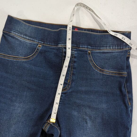 SPANX Distressed Ankle Skinny Jeans Medium Wash Womens Medium 20203 - Picture 10 of 11